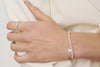 OLIO E ACETO Sterling Silver White Turquoise Beaded Bracelet Handmade OLIO-OA06A10-BAI White